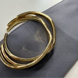 & Other Stories Gold Twist Bracelet Trio